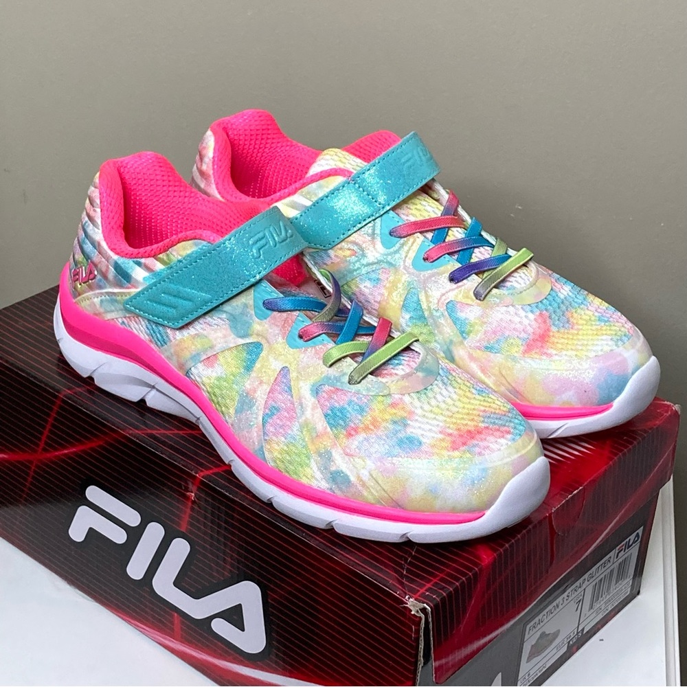 FILA Fraction 3 Strap Multicolored Kids Sneakers